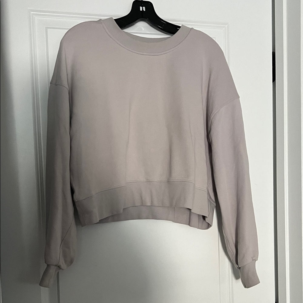 lululemon athletica Perfectly Oversized Cropped Crew in French Terry